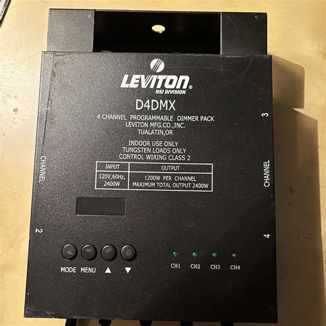 electricity bleed in leprecan dimmer box|I have Leviton D4DMX dimmer packs. We are using a leprecan.